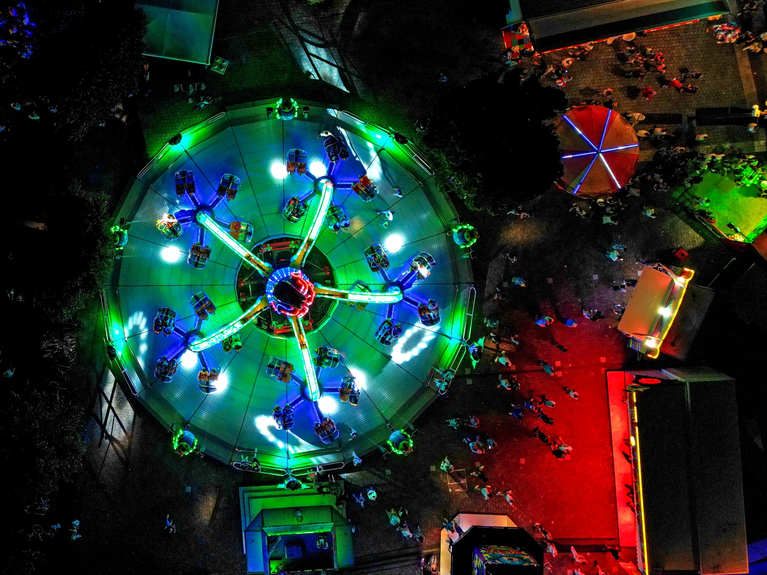 Foto breakdance vanuit boven bekeken