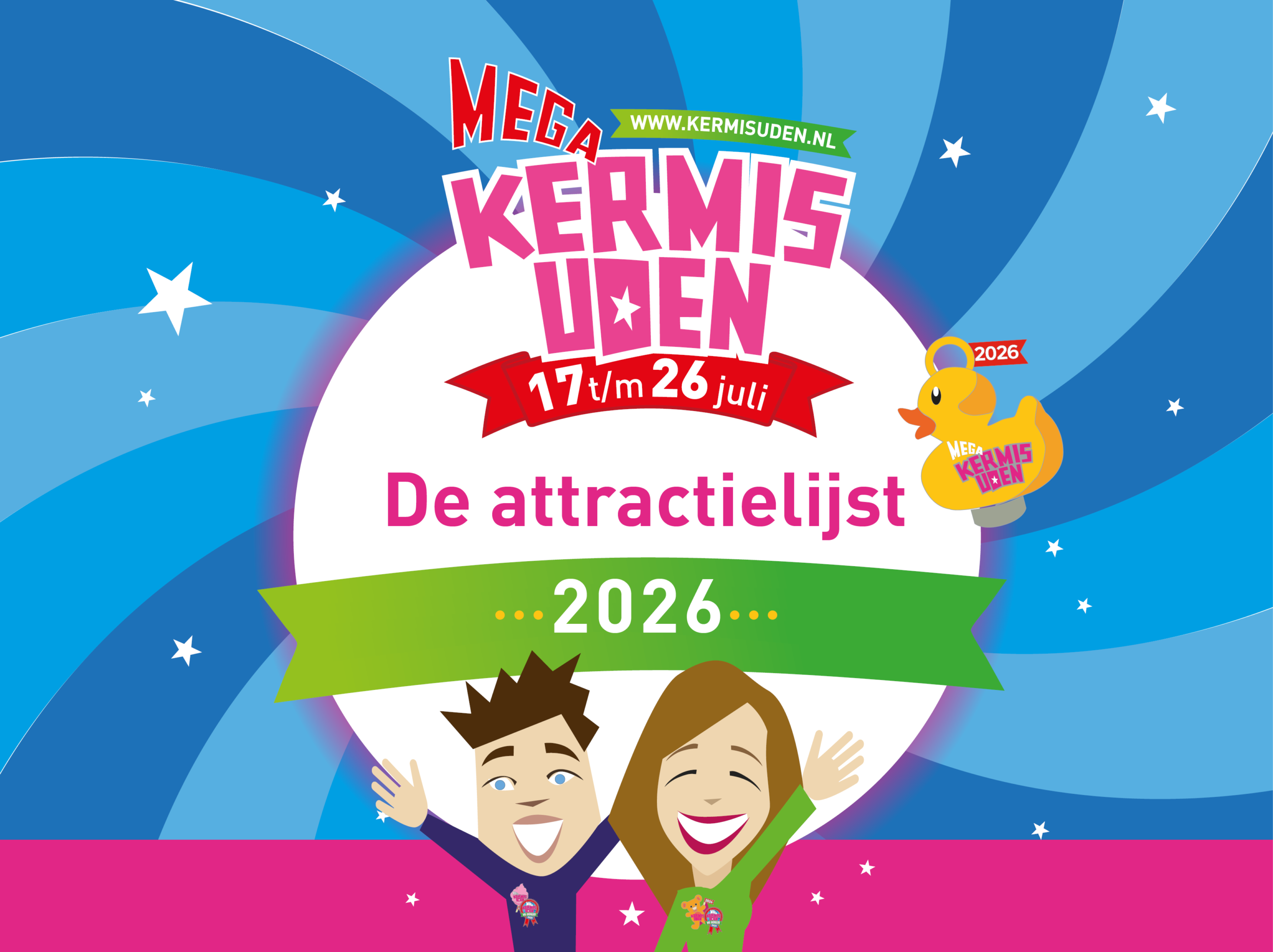Attractielijst Megakermis Uden 2026!